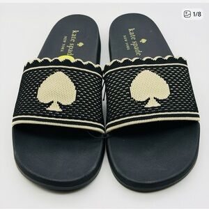 NWT Kate Spade La Jolla Black/Cream Sandals 9B